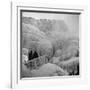 Frozen Niagara Falls, Trees, Park Grounds and Rocks Covered with Ice and Mist-Andreas Feininger-Framed Photographic Print
