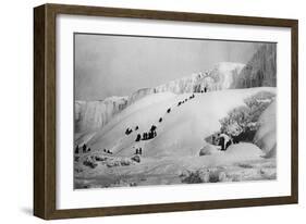 Frozen Niagara Falls-null-Framed Art Print