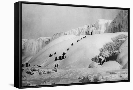 Frozen Niagara Falls-null-Framed Stretched Canvas