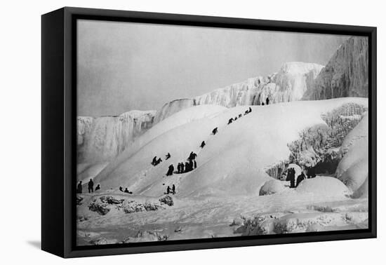 Frozen Niagara Falls-null-Framed Stretched Canvas