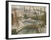 Frozen Ponds (Oil on Canvas on Board)-John Northcote Nash-Framed Giclee Print