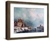 Frozen River, 1787-1870-Andreas Schelfhout-Framed Giclee Print