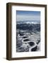 Frozen River and Snow-Covered Hills-Paul Souders-Framed Photographic Print