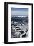 Frozen River and Snow-Covered Hills-Paul Souders-Framed Photographic Print