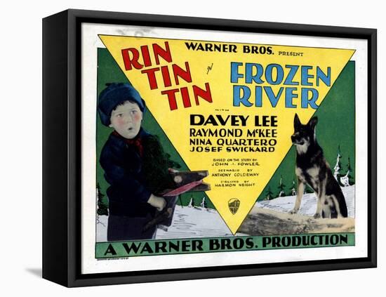 Frozen River, Davey Lee, Rin Tin Tin, 1929-null-Framed Stretched Canvas