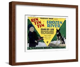 Frozen River, Davey Lee, Rin Tin Tin, 1929-null-Framed Art Print