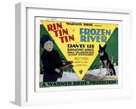 Frozen River, Davey Lee, Rin Tin Tin, 1929-null-Framed Art Print