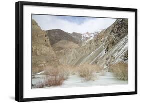 Frozen River in Rumbak Valley, Hemis National Park, Ladakh, India, Asia-Peter Barritt-Framed Photographic Print