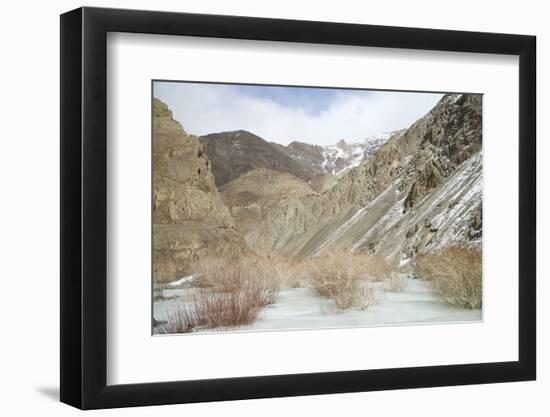 Frozen River in Rumbak Valley, Hemis National Park, Ladakh, India, Asia-Peter Barritt-Framed Photographic Print