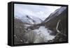 Frozen River, Rumbak Valley, Hemis National Park, Ladakh, India, Asia-Peter Barritt-Framed Stretched Canvas