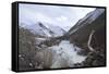 Frozen River, Rumbak Valley, Hemis National Park, Ladakh, India, Asia-Peter Barritt-Framed Stretched Canvas