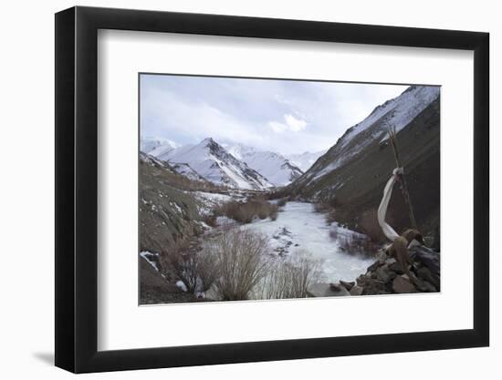 Frozen River, Rumbak Valley, Hemis National Park, Ladakh, India, Asia-Peter Barritt-Framed Photographic Print