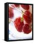 Frozen Strawberries in a Glass-Dieter Heinemann-Framed Stretched Canvas