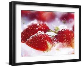 Frozen Strawberries-Dieter Heinemann-Framed Photographic Print