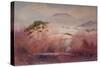 Frozen Valley, Somerset, 2023 (Oil on Canvas)-Antonia Myatt-Stretched Canvas
