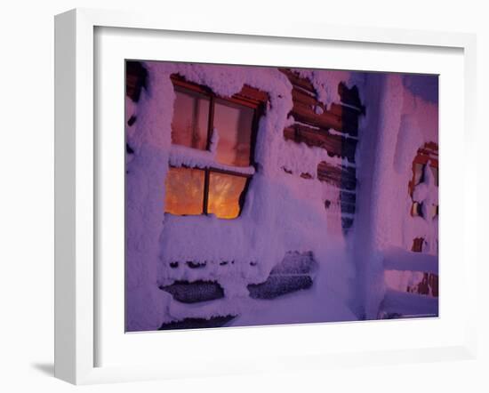 Frozen Window, Lapland, Finland-Daisy Gilardini-Framed Photographic Print