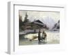 Frozen Winter Landscape-Johannes Bartholomaus Duntze-Framed Giclee Print