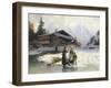Frozen Winter Landscape-Johannes Bartholomaus Duntze-Framed Giclee Print
