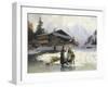 Frozen Winter Landscape-Johannes Bartholomaus Duntze-Framed Giclee Print