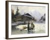 Frozen Winter Landscape-Johannes Bartholomaus Duntze-Framed Giclee Print