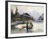 Frozen Winter Landscape-Johannes Bartholomaus Duntze-Framed Giclee Print