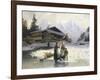 Frozen Winter Landscape-Johannes Bartholomaus Duntze-Framed Giclee Print