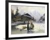 Frozen Winter Landscape-Johannes Bartholomaus Duntze-Framed Giclee Print