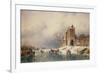 Frozen Winter Scene, 19th Century-Charles-Henri-Joseph Leickert-Framed Giclee Print