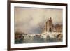 Frozen Winter Scene, 19th Century-Charles-Henri-Joseph Leickert-Framed Giclee Print