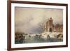 Frozen Winter Scene, 19th Century-Charles-Henri-Joseph Leickert-Framed Giclee Print