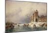 Frozen Winter Scene, 19th Century-Charles-Henri-Joseph Leickert-Mounted Giclee Print