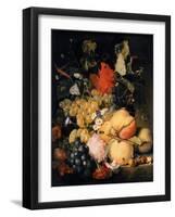 Früchte, Blumen und Insekten-Jan van Huysum-Framed Giclee Print