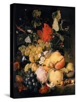 Früchte, Blumen und Insekten-Jan van Huysum-Stretched Canvas