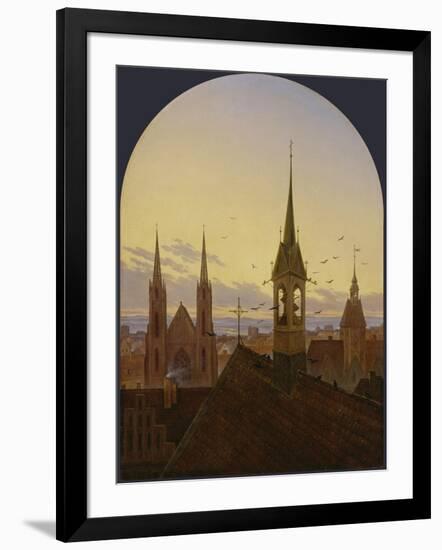 Frühläuten. Um 1840-Carl Gustav Carus-Framed Giclee Print