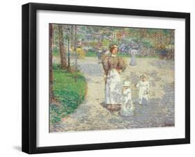 Frühling im Central Park (Spring in Central Park). 1908-Frederick Childe Hassam-Framed Giclee Print