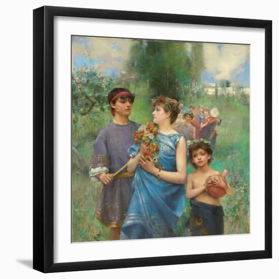 Frühling (Le Printemps)-Henry Siddons Mowbray-Framed Giclee Print