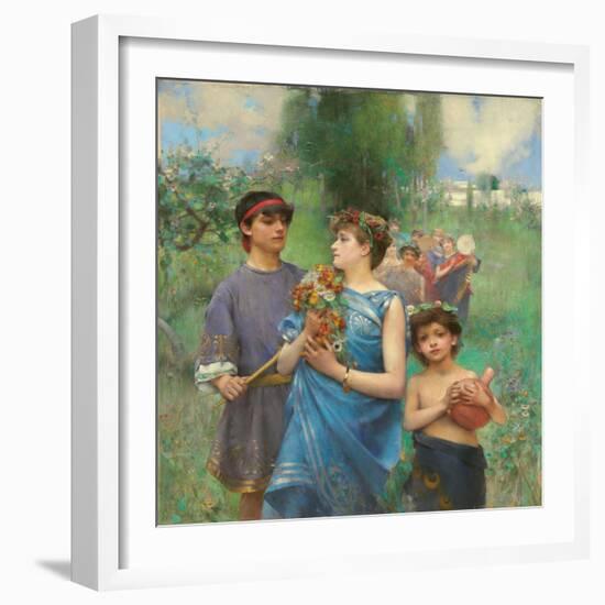 Frühling (Le Printemps)-Henry Siddons Mowbray-Framed Giclee Print