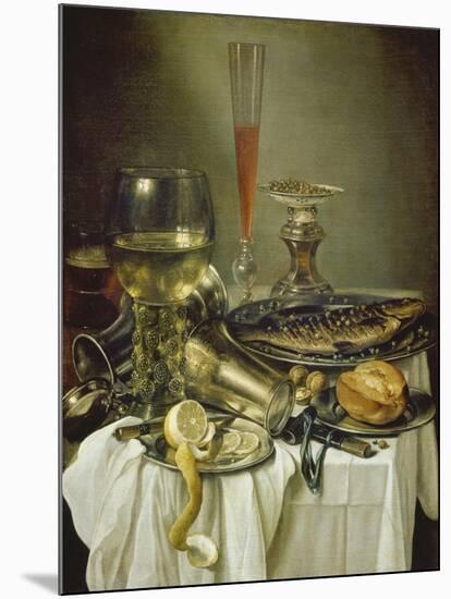 Fruehstuecksstilleben Mit Fisch-Pieter Claesz-Mounted Giclee Print