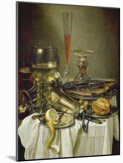 Fruehstuecksstilleben Mit Fisch-Pieter Claesz-Mounted Giclee Print