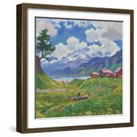 Fruhlingslandschaft-Giovanni Giacometti-Framed Giclee Print