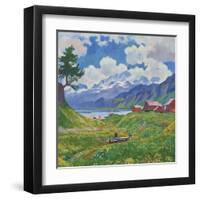 Fruhlingslandschaft-Giovanni Giacometti-Framed Giclee Print