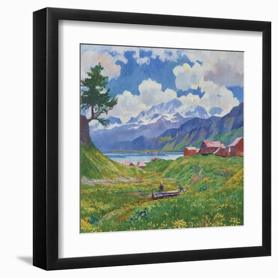 Fruhlingslandschaft-Giovanni Giacometti-Framed Giclee Print