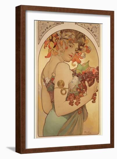 Fruit, 1897-Alphonse Mucha-Framed Giclee Print