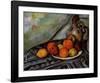 Fruit and a Jug on a Table-Paul Cézanne-Framed Art Print