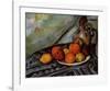 Fruit and a Jug on a Table-Paul Cézanne-Framed Art Print