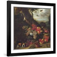 Fruit and Animals-Abraham Brueghel-Framed Giclee Print