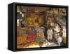 Fruit and Basketware Stalls in the Market, Karachi, Pakistan-Robert Harding-Framed Stretched Canvas