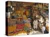 Fruit and Basketware Stalls in the Market, Karachi, Pakistan-Robert Harding-Stretched Canvas