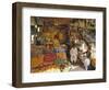 Fruit and Basketware Stalls in the Market, Karachi, Pakistan-Robert Harding-Framed Photographic Print