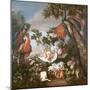 Fruit and Exotic Birds in a Landscape-Jean-Baptiste Monnoyer-Mounted Giclee Print